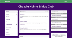 Desktop Screenshot of cheadlehulmebridgeclub.org